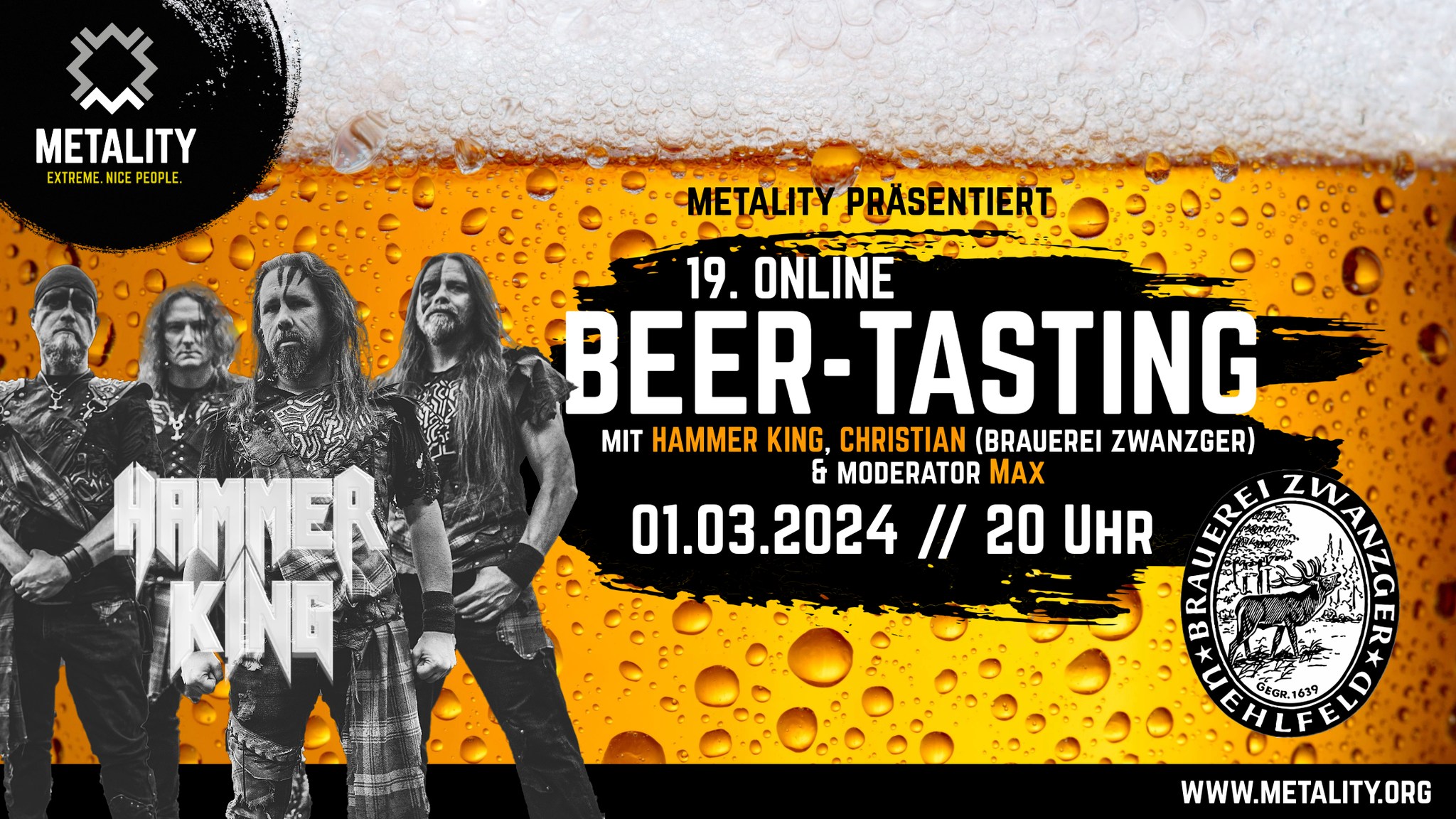 19. Online Beer Tasting mit Hammer King